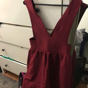 Lulu low cut red dress